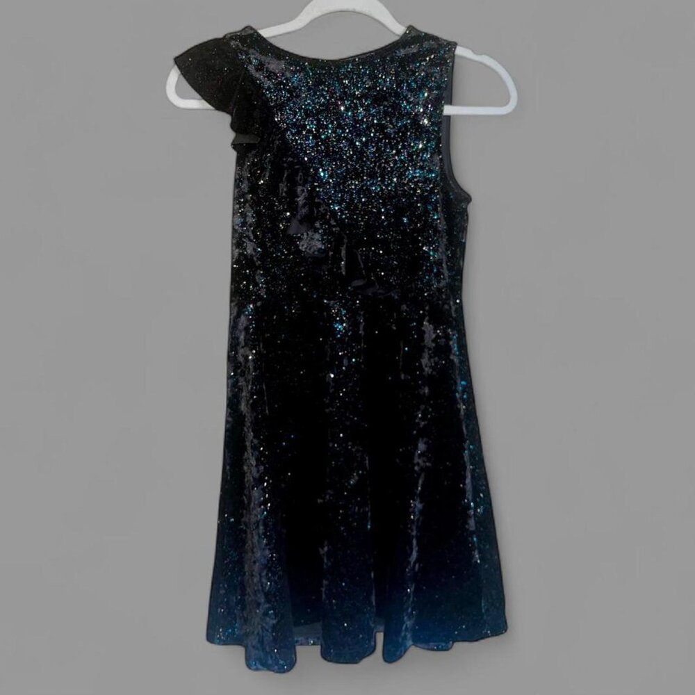 Zara Black Multicolor Glittered Dress